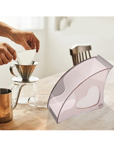 Soporte para Filtros de Café Tissting - Almacena 60 Filtros Cono