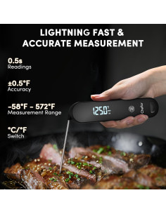 Termómetro Digital de Carne Cheflor TM-01, Lectura Rápida 0.5s 2