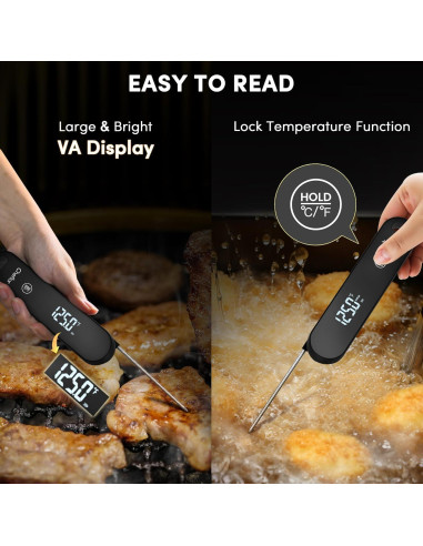 Termómetro Digital de Carne Cheflor TM-01, Lectura Rápida 0.5s