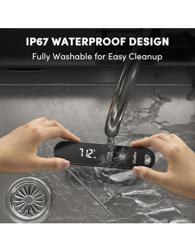 Termómetro Digital de Carne Cheflor TM-01, Lectura Rápida 0.5s