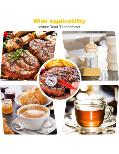 Termómetro de carne Hawgiman 15.24 cm acero inoxidable 2