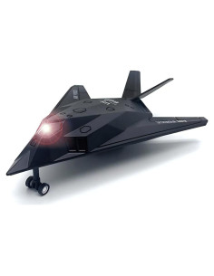 Juguete de avión militar Diecast Liberty Imports 20.32 cm con luces y sonido