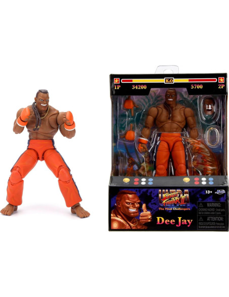 Figura Articulada Dee Jay 15cm Jada Toys - Street Fighter Figura Articulada Dee Jay 15cm Jada Toys - Street Fighter