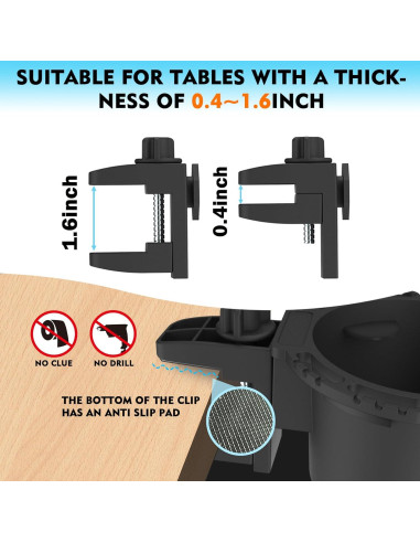 Soporte para Taza de Escritorio EDSRDUX Amarillo Mediano