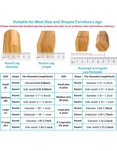 16 Protectores de Suelo para Patas de Sillas Yarehand - Silicona y Fieltro