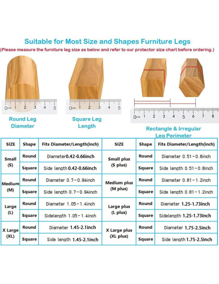 16 Protectores de Suelo para Patas de Sillas Yarehand - Silicona y Fieltro