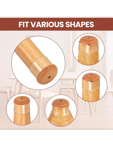 32 Protectores de Suelo para Patas de Sillas GEMOWN - Silicona y Fieltro