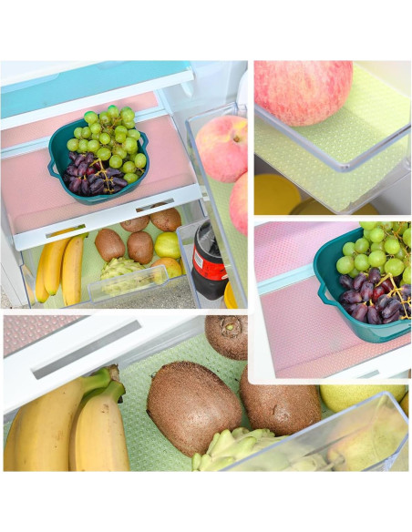 Forros de Refrigerador BOPART 12 Piezas Lavables 45x29 cm Forros de Refrigerador BOPART 12 Piezas Lavables 45x29 cm