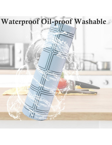 Forro Antideslizante Impermeable GMCOZY 30 cm x 3 m Grís/Blanco