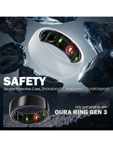 Funda Protectora de Silicona Seltureone para Oura Ring Gen 3/4
