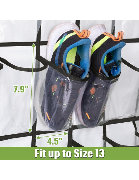 Organizador de Zapatos sobre la Puerta MISSLO 35 Bolsillos Blanco