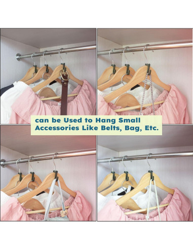 Ganchos Conectores para Perchas DMIMIA 80 PCS Verde