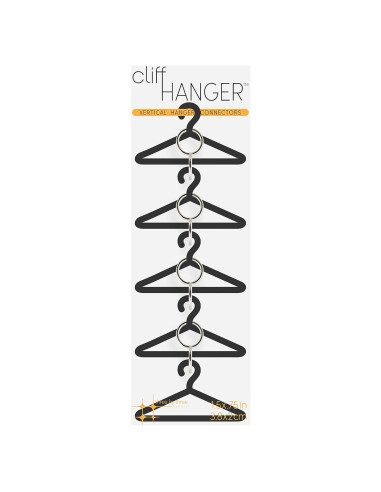 Conectores de Percha Vertical Cliffhanger Tres por Tres - Set de 4