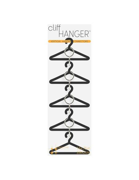 Conectores de Percha Vertical Cliffhanger Tres por Tres - Set de 4