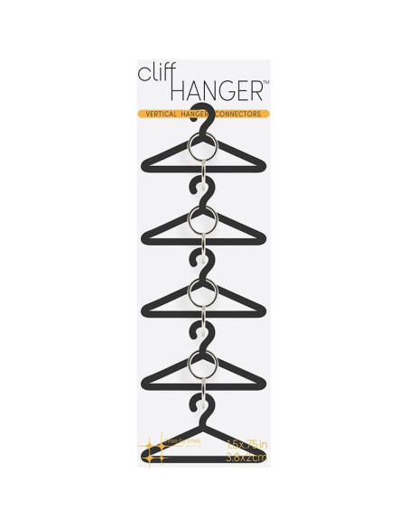 Conectores de Percha Vertical Cliffhanger Tres por Tres - Set de 4
