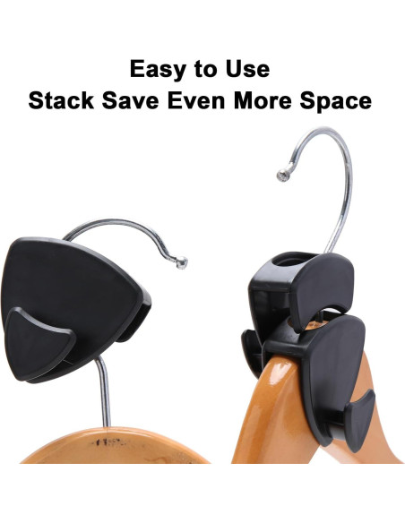 Ganchos de abrigo metálicos Genérico 25 piezas ahorradores de espacio