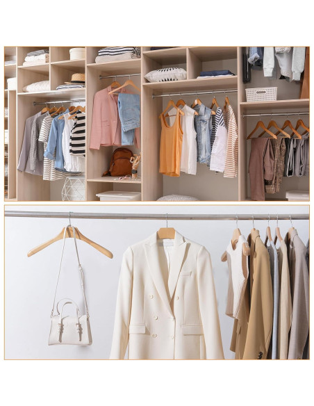 Anillo de Bufanda uxcell 15cm Madera Plata Organizador