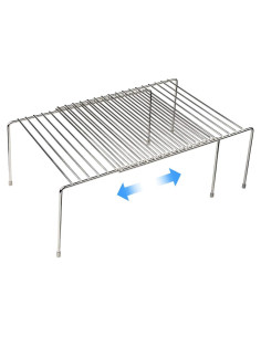 Estante de Almacenamiento Expandible Tomorotec, Acero Inoxidable, 32.5-57.8 cm