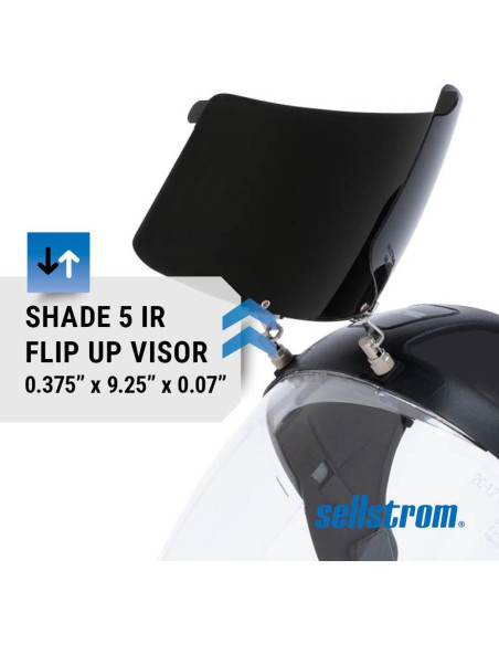Escudo Facial de Seguridad Sellstrom S32152 con Visera Sombra 5