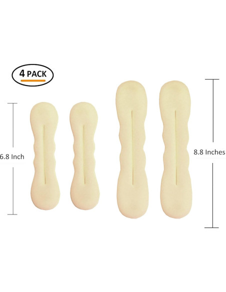 Creador de Moños Styla Hair - 4 Piezas (2 Grandes, 2 Pequeños) Rubios Creador de Moños Styla Hair - 4 Piezas (2 Grandes, 2 Pequeños) Rubios