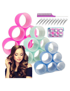 Juego de Rulos Jumbo ROPIKIS 31 Piezas 3 Tamaños para Cabello
