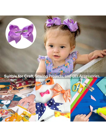 Juego de 42 Clips de Peinar TSEROFAY Metal Plateado