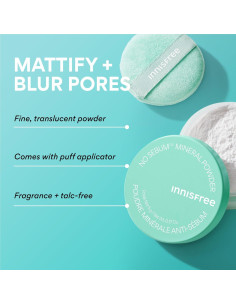 Polvo Suelto Innisfree No Sebum 45g - Fijación y Control de Brillo 2