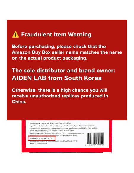 Parche Hidrocoloide para Espinillas AIDENLAB 110 Unidades