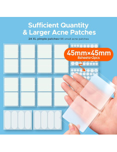 Parches Hidrocoloide TKTK 120 Unidades 45x45mm para Granitos 2