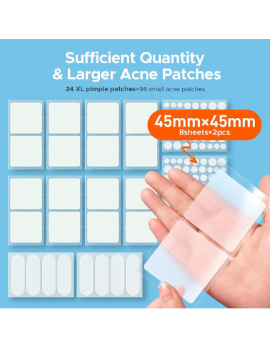 Parches Hidrocoloide TKTK 120 Unidades 45x45mm para Granitos