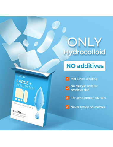 Parches Hidrocoloide TKTK 120 Unidades 45x45mm para Granitos