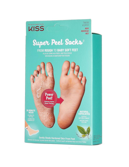 Calcetines Exfoliantes Super Peel KISS - Hidratación Profunda