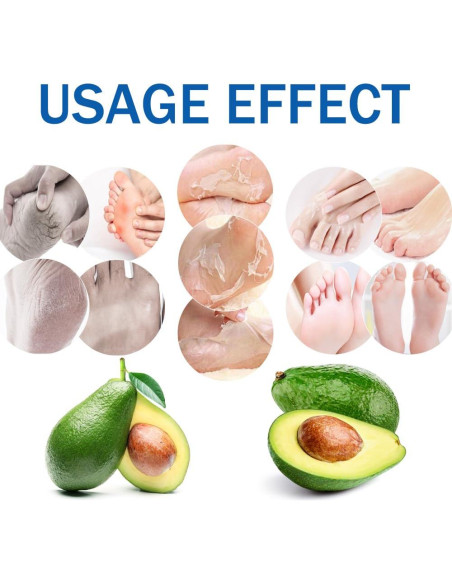 Mascarilla Exfoliante para Pies con Manteca de Karité - 3 Pares