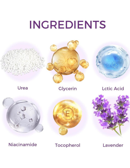 Mascarilla Exfoliante para Pies OUKEYA - 3 Pares, Lavanda