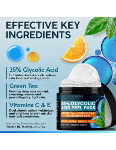 Almohadillas Exfoliantes Nuvadermis 35% Ácido Glicólico - 60 Unidades 2