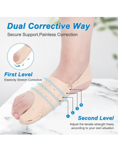 Corrector de Juanetes JFNoraiva - Calcetines Ultra Delgados (L) 2