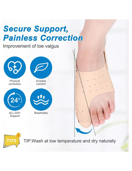 Corrector de Juanetes JFNoraiva - Calcetines Ultra Delgados (L)