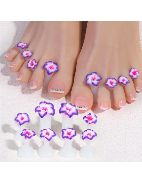 Separadores de Dedos de Silicona 16pcs MHYGKTXRA - Pedicura