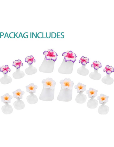 Separadores de Dedos de Silicona 16pcs MHYGKTXRA - Pedicura