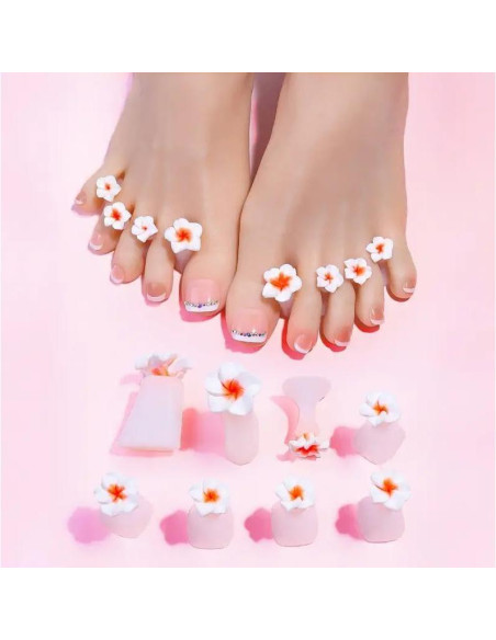Separadores de Dedos de Silicona 16pcs MHYGKTXRA - Pedicura
