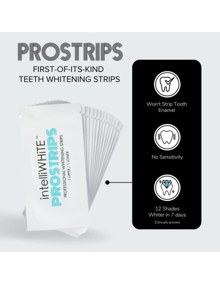 Prostrips - 28 Tiras Blanqueadoras Dentales - 12 Tonos Más Blancos