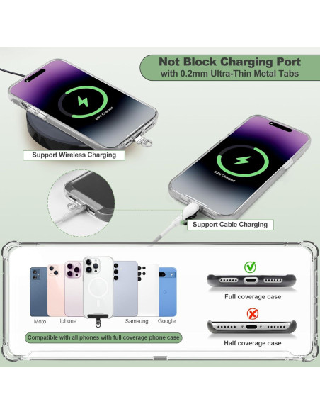 Correa Cruzada para Teléfono YFWE con Cartera RFID Crema