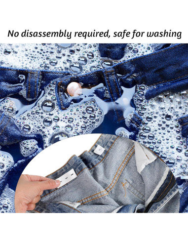 Nudos de Cintura Ajustables HJZHII - 10 Pcs Extensor para Pantalones