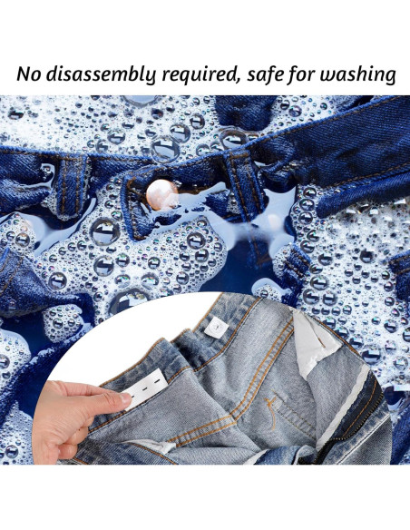 Nudos de Cintura Ajustables HJZHII - 10 Pcs Extensor para Pantalones