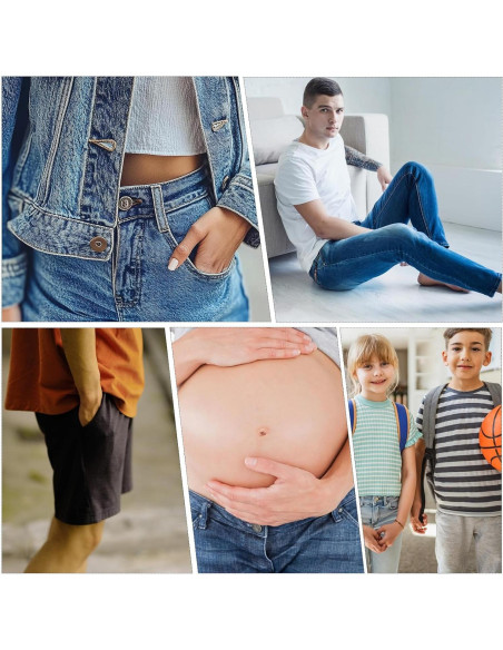 Nudos de Cintura Ajustables HJZHII - 10 Pcs Extensor para Pantalones