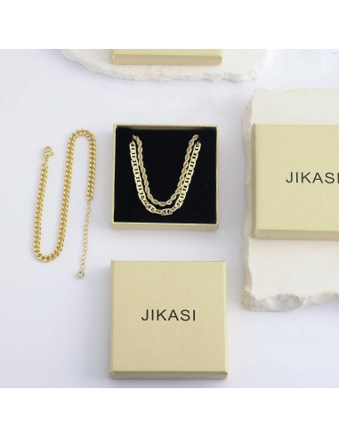 Tobilleras de Oro 14k para Mujeres Impermeables 3pcs