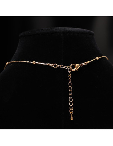 Collar Locket de Foto Vintage Mariposa Dorado con Herramientas