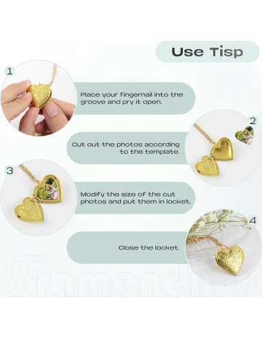 Paquete de 10 Charms Colgantes Corazón Acero Inoxidable Dorado