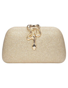Bolso de Mano Brillante Simcat para Mujeres - Dorado 20x11 cm