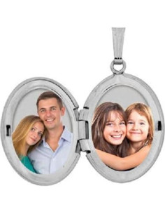 Locket Ovalado de Plata Esterlina PicturesOnGold.com 2 Fotos 2